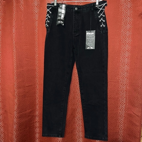 Fire & Rain Black High Rise Ankle Jeans 13 NWT - Picture 1 of 11